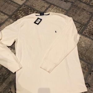 Thermal white Ralph Lauren long sleeve